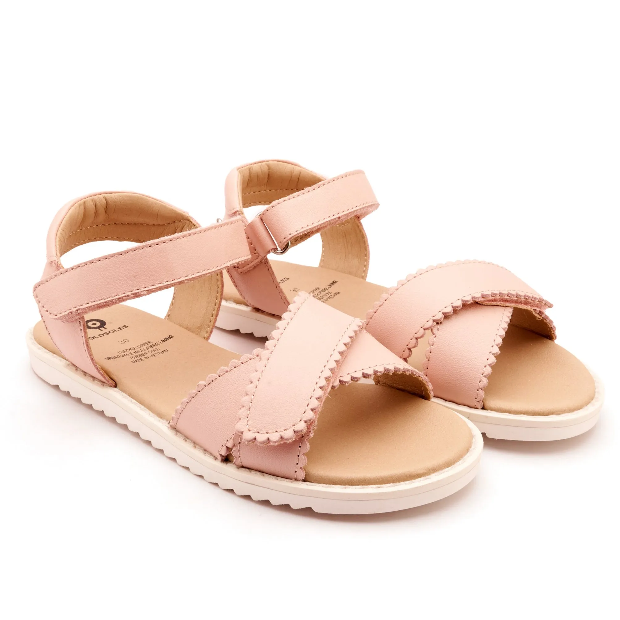 Old Soles Girl's Peachy Sandals - Powder Pink Day Trip