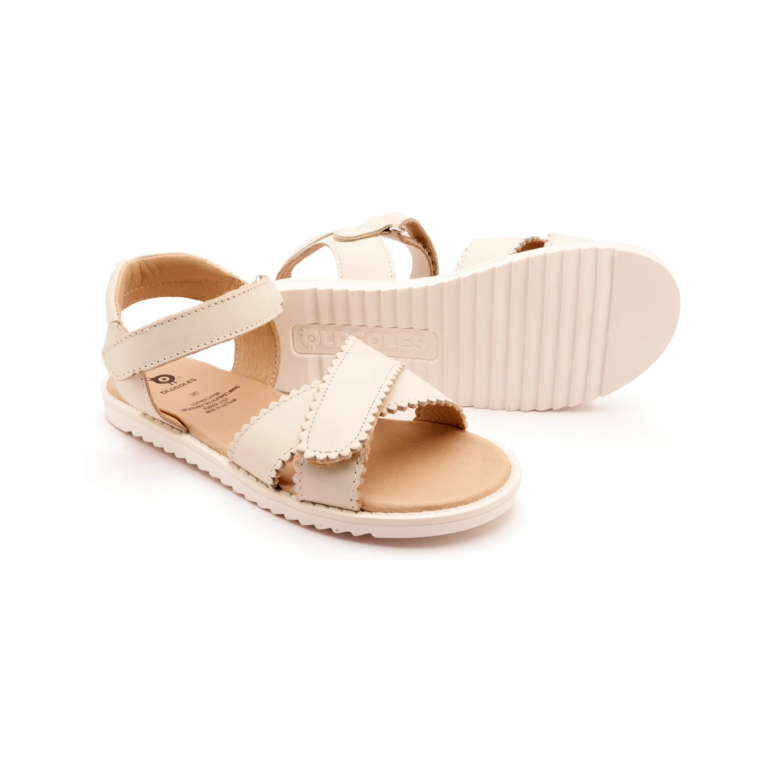 Old Soles Girl's Peachy Sandals - Vanilla Coastal Mood