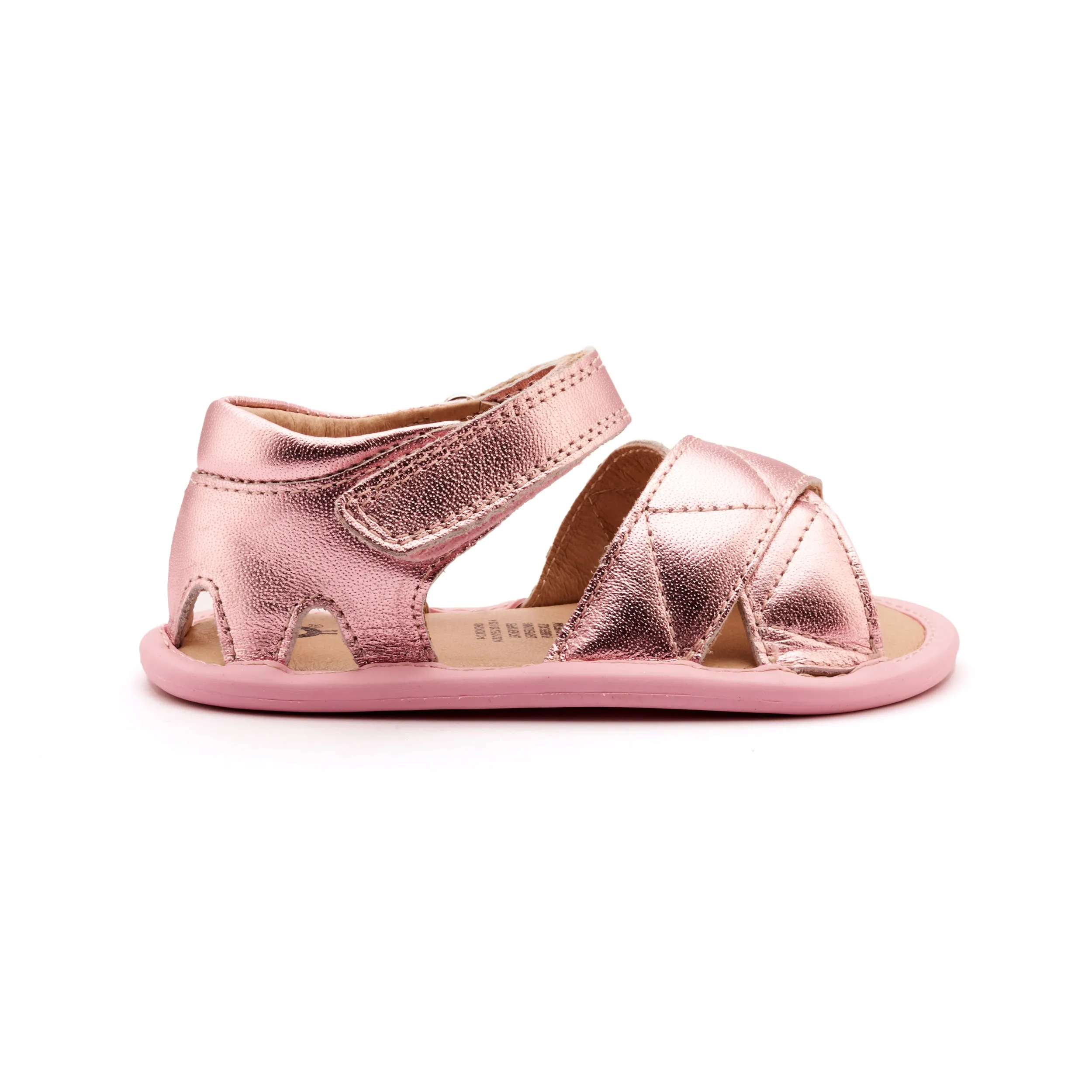 Old Soles Girl's Puff Bub Sandals - Pink Frost Light Heart