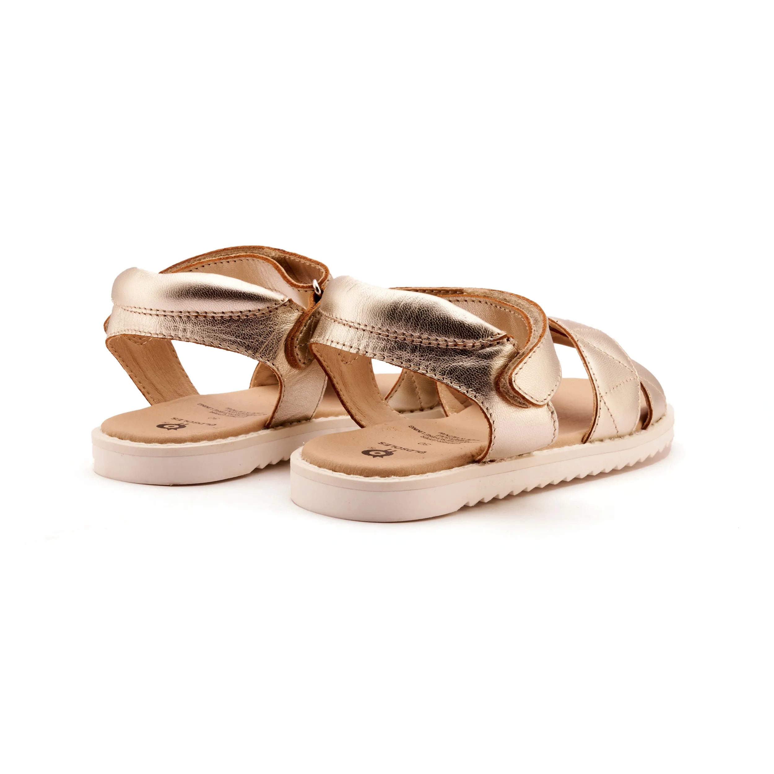 Old Soles Girl's Puff Pop Sandals - Gold Boho Zen