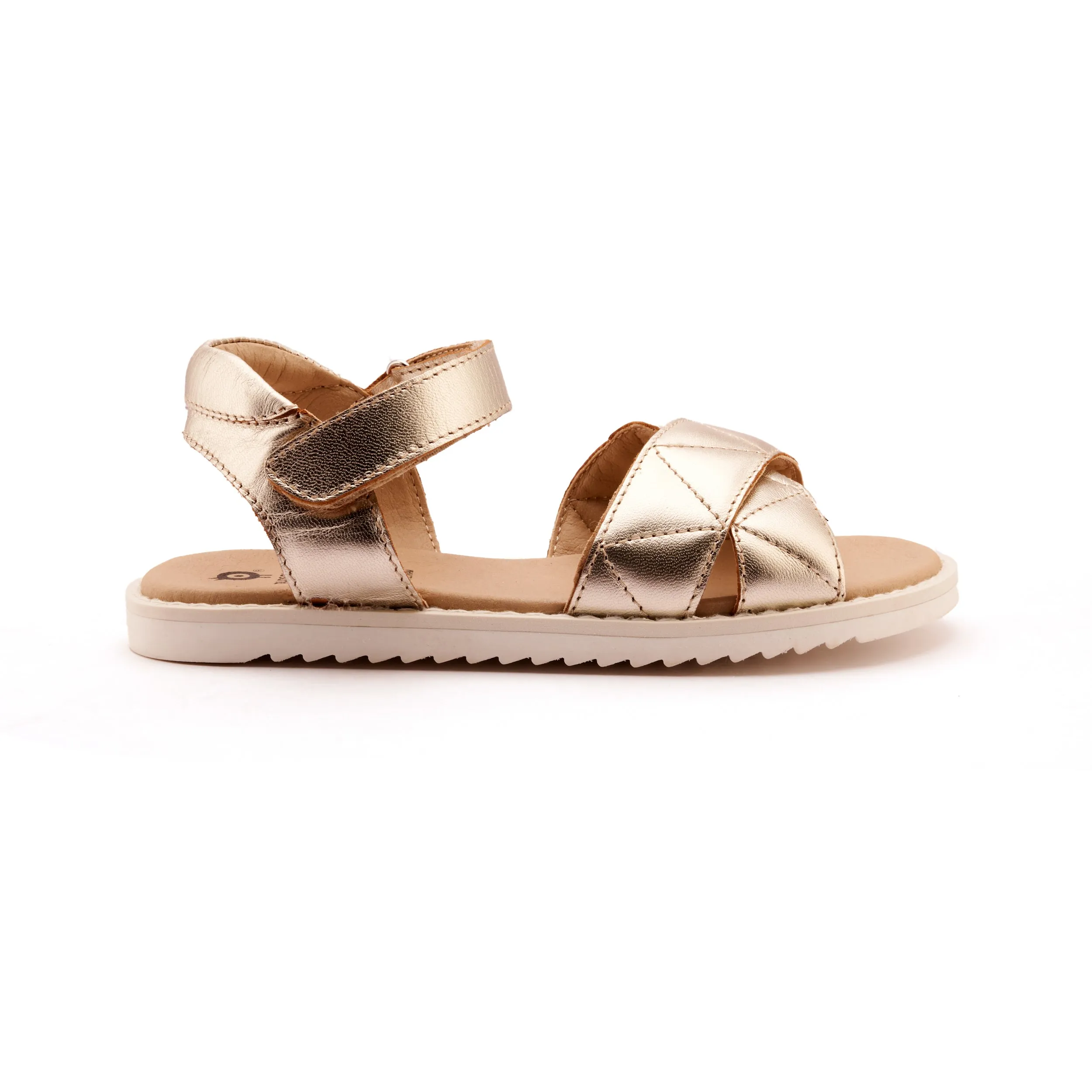 Old Soles Girl's Puff Pop Sandals - Gold Travel Ease