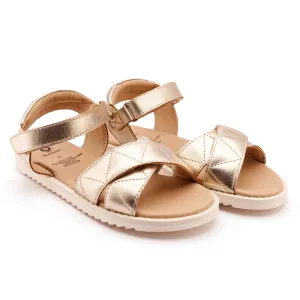 Old Soles Girl's Puff Pop Sandals - Gold City Escape