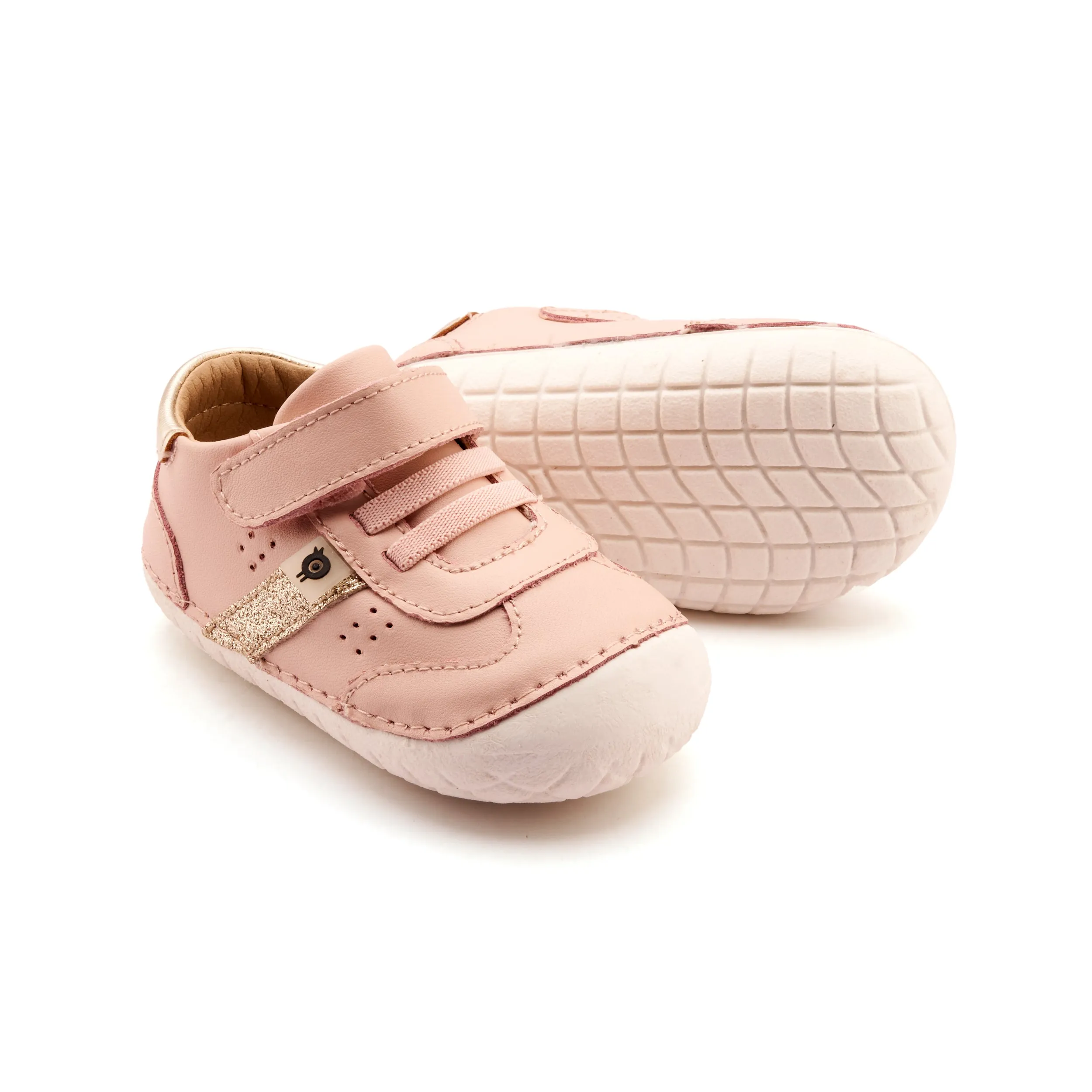 Old Soles Girl's Roady Pave Casual Shoes - Powder Pink / Glam Gold / Gold calm energy