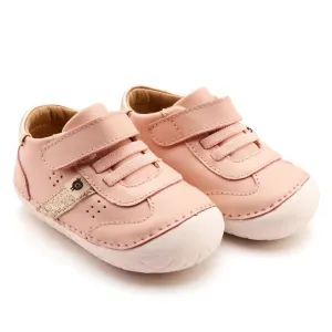 Old Soles Girl's Roady Pave Casual Shoes - Powder Pink / Glam Gold / Gold metro style