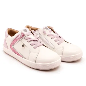 Old Soles Girl's Sash Runner Casual Shoes - Snow / Lilium / Glam Pink soft cloud