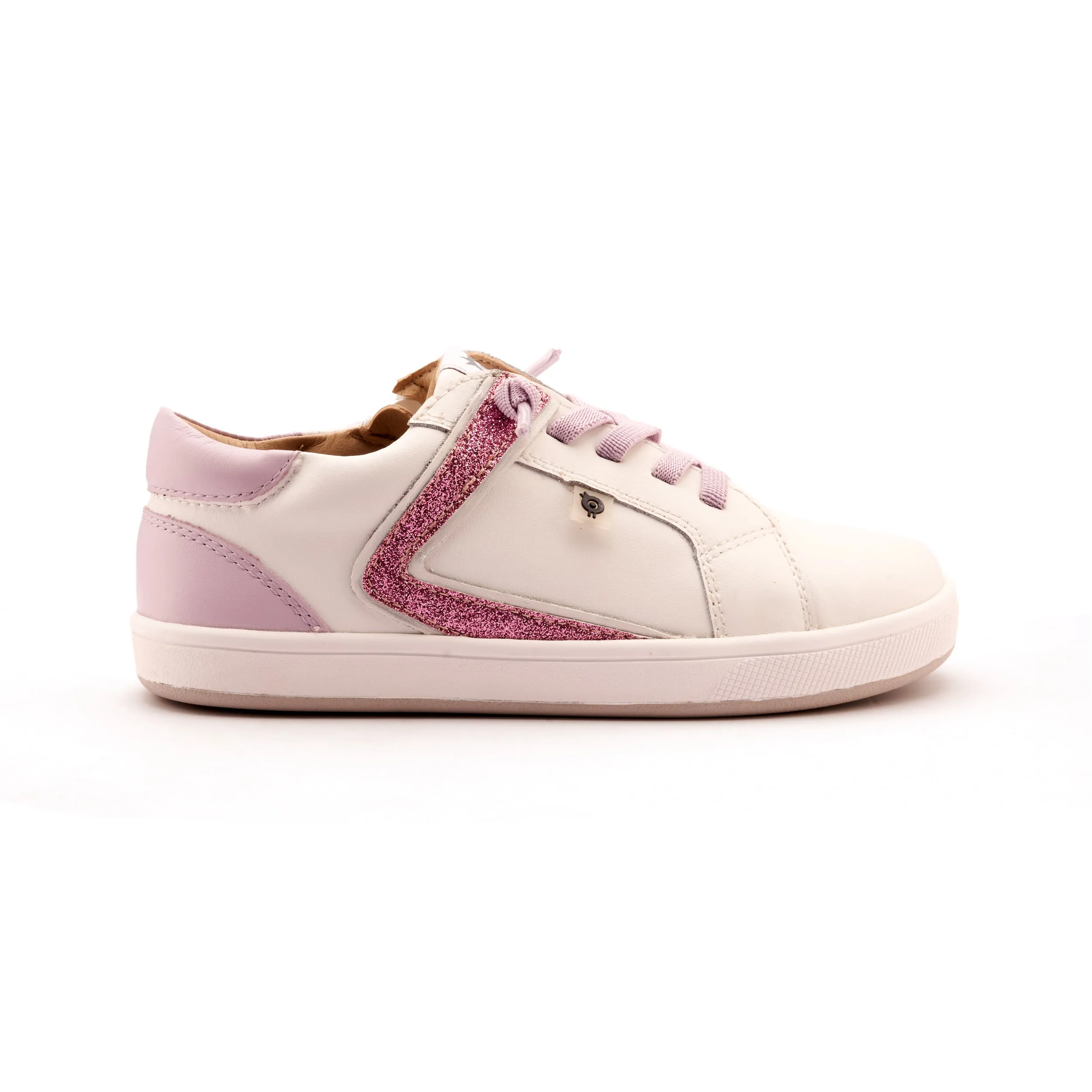 Old Soles Girl's Sash Runner Casual Shoes - Snow / Lilium / Glam Pink pro vibe
