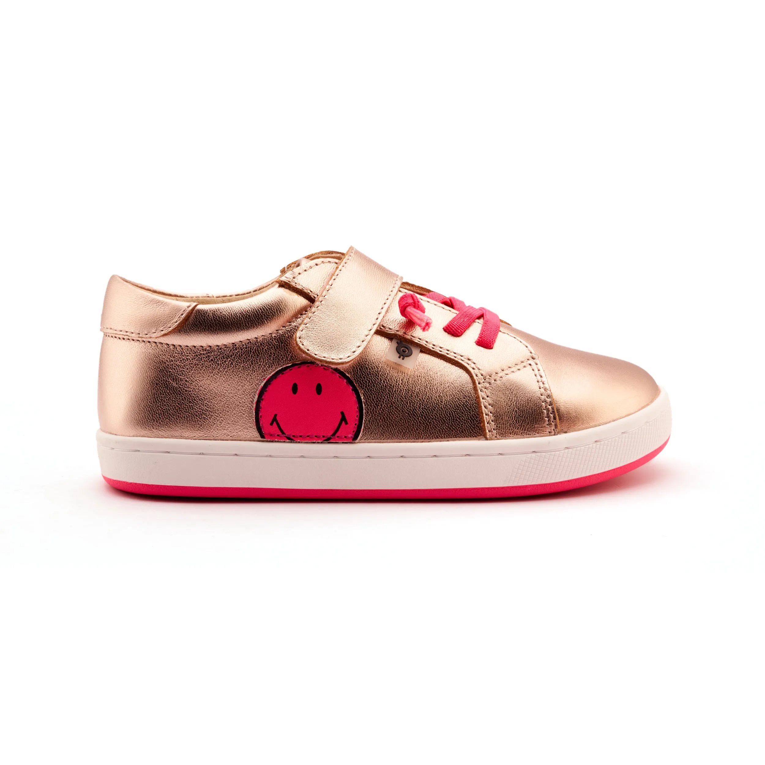 Old Soles Girl's Smiles Casual Shoes - Copper / Fluro Pink pro vibe