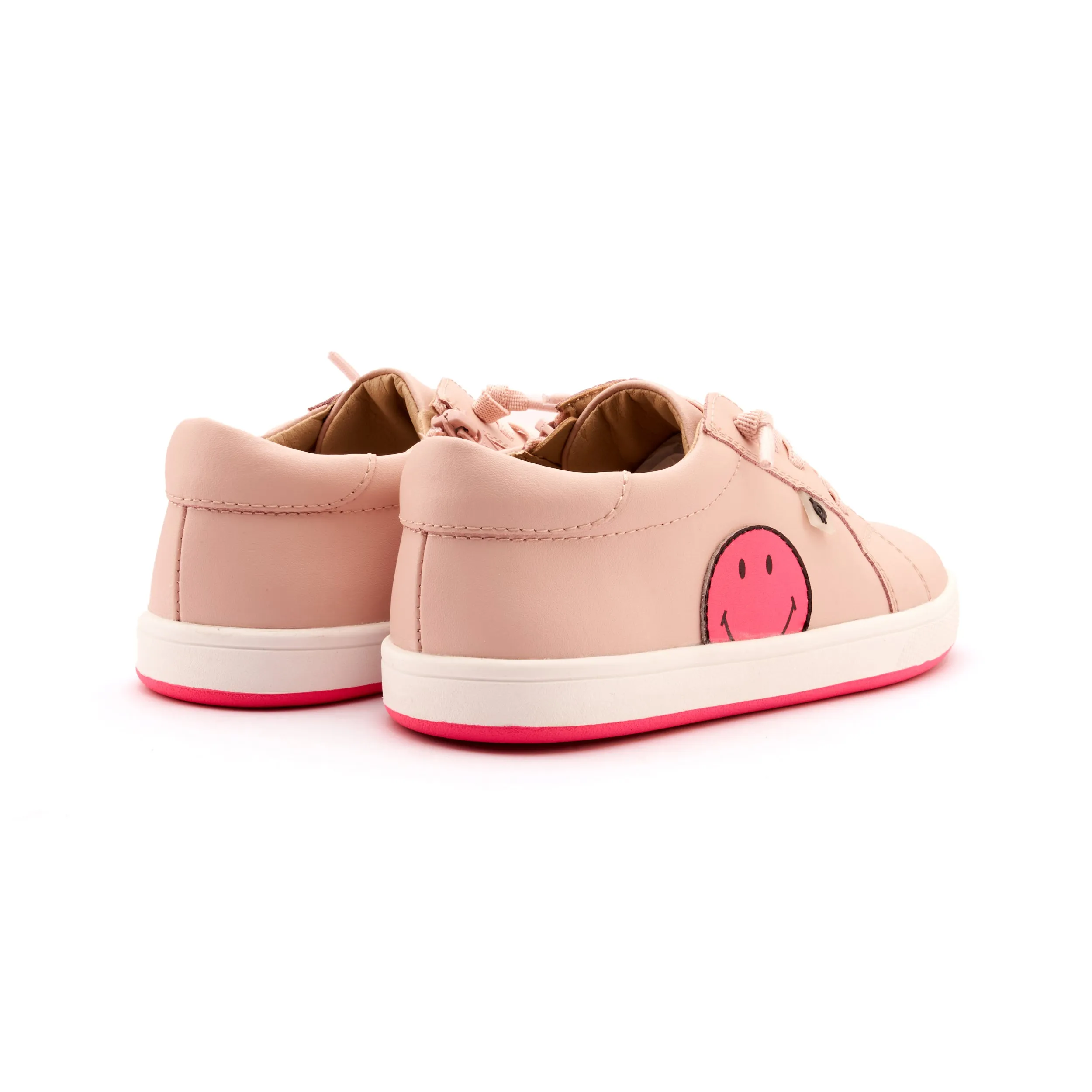 Old Soles Girl's Smiley Jumpa Casual Shoes - Nacardo Dalia / Fluro Pink soft edge