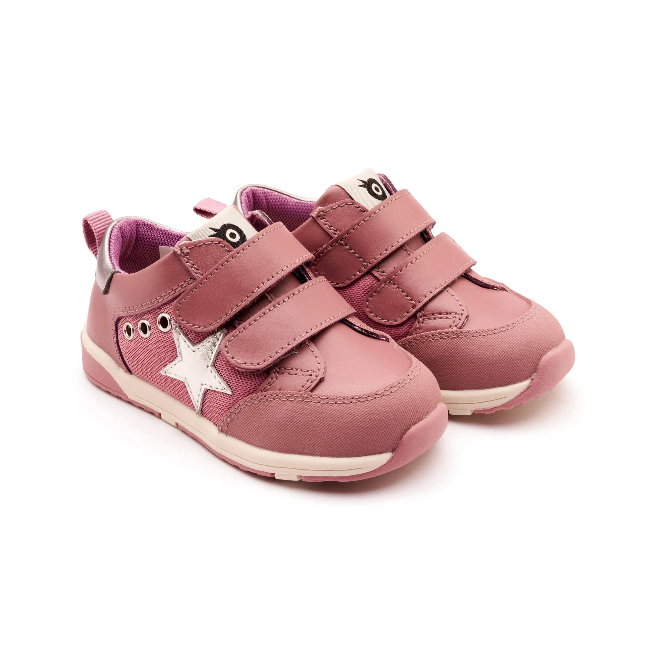 Old Soles Girl's Star Squad Casual Shoes - Malva / Rich Silver / Silver flexible base