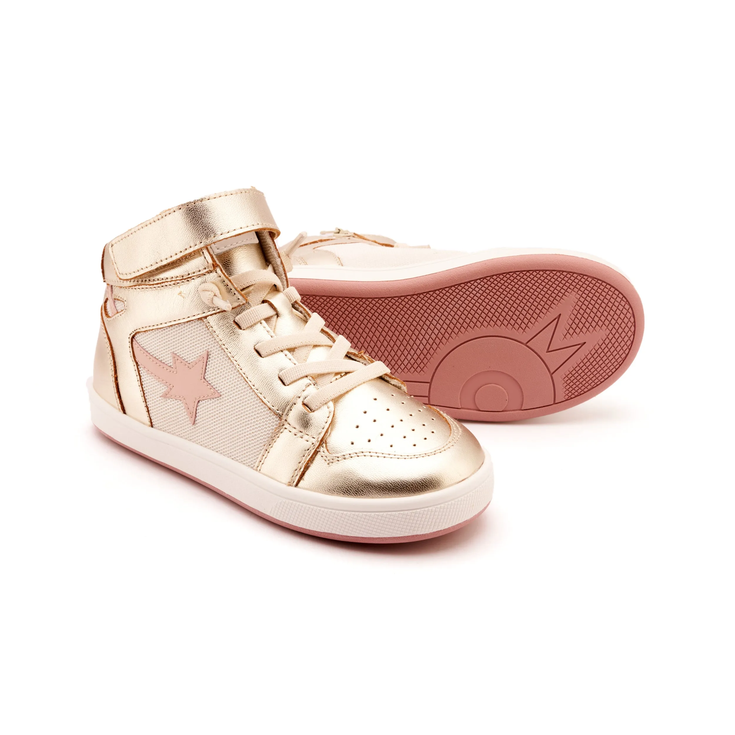 Old Soles Girl's Team Sport Casual Shoes - Gold / Nacardo Dalia / Kiss travel mood