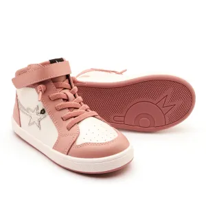 Old Soles Girl's Team-Star Casual Shoes - Kiss / Nacardo Blanco / Glam Argent social mode