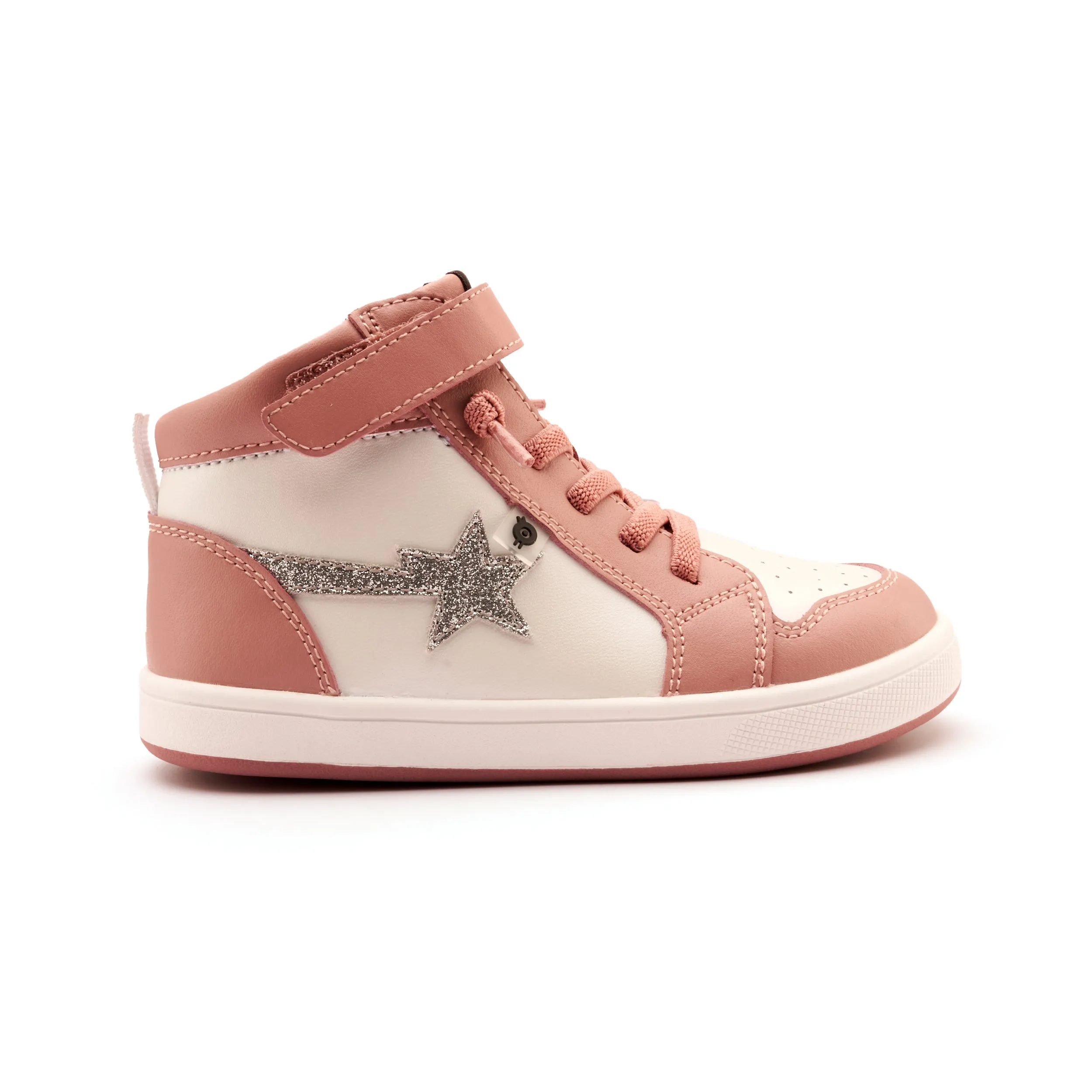 Old Soles Girl's Team-Star Casual Shoes - Kiss / Nacardo Blanco / Glam Argent chill flow