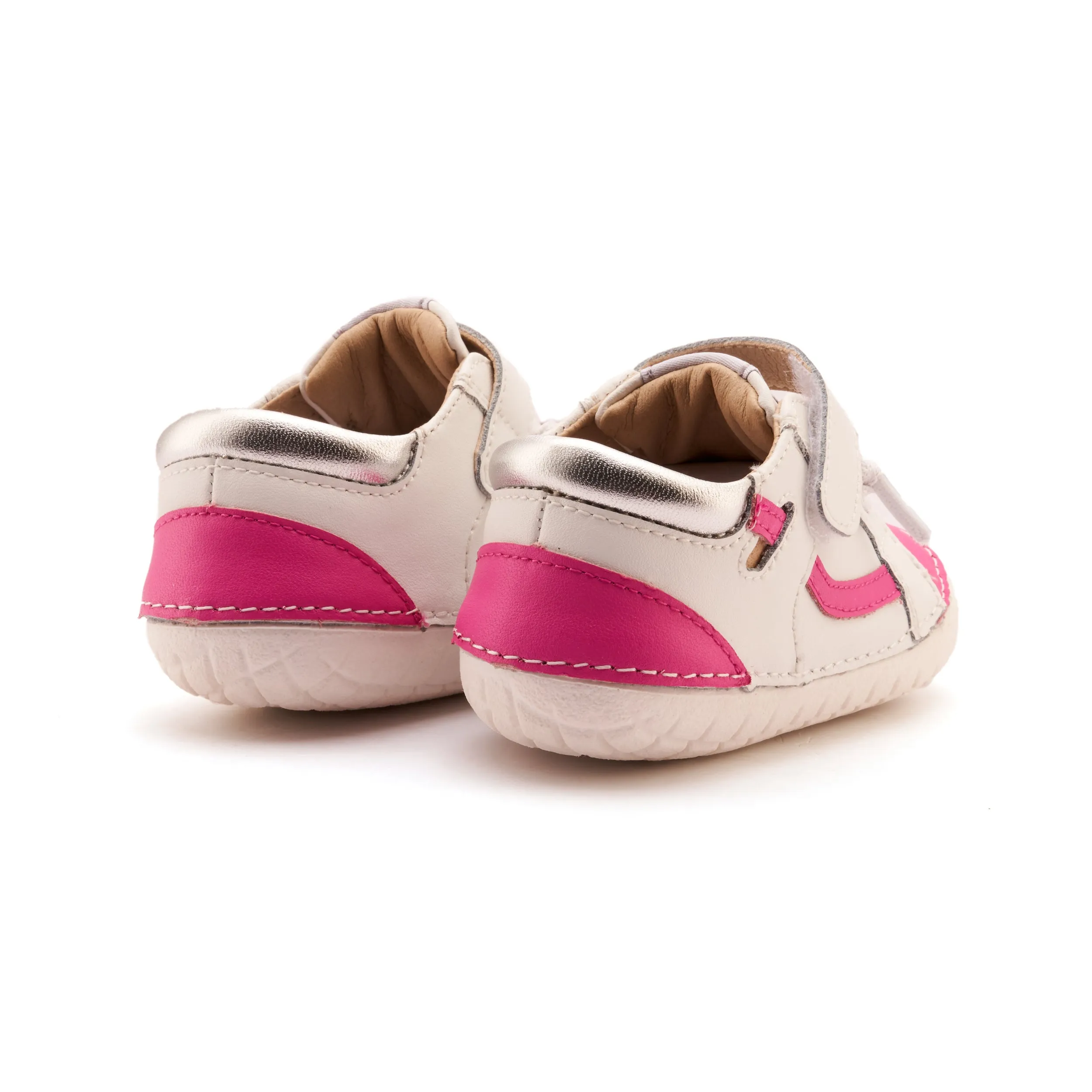 Old Soles Girl's Windy Pave Casual Shoes - Snow / Rosy / Silver walk vibe
