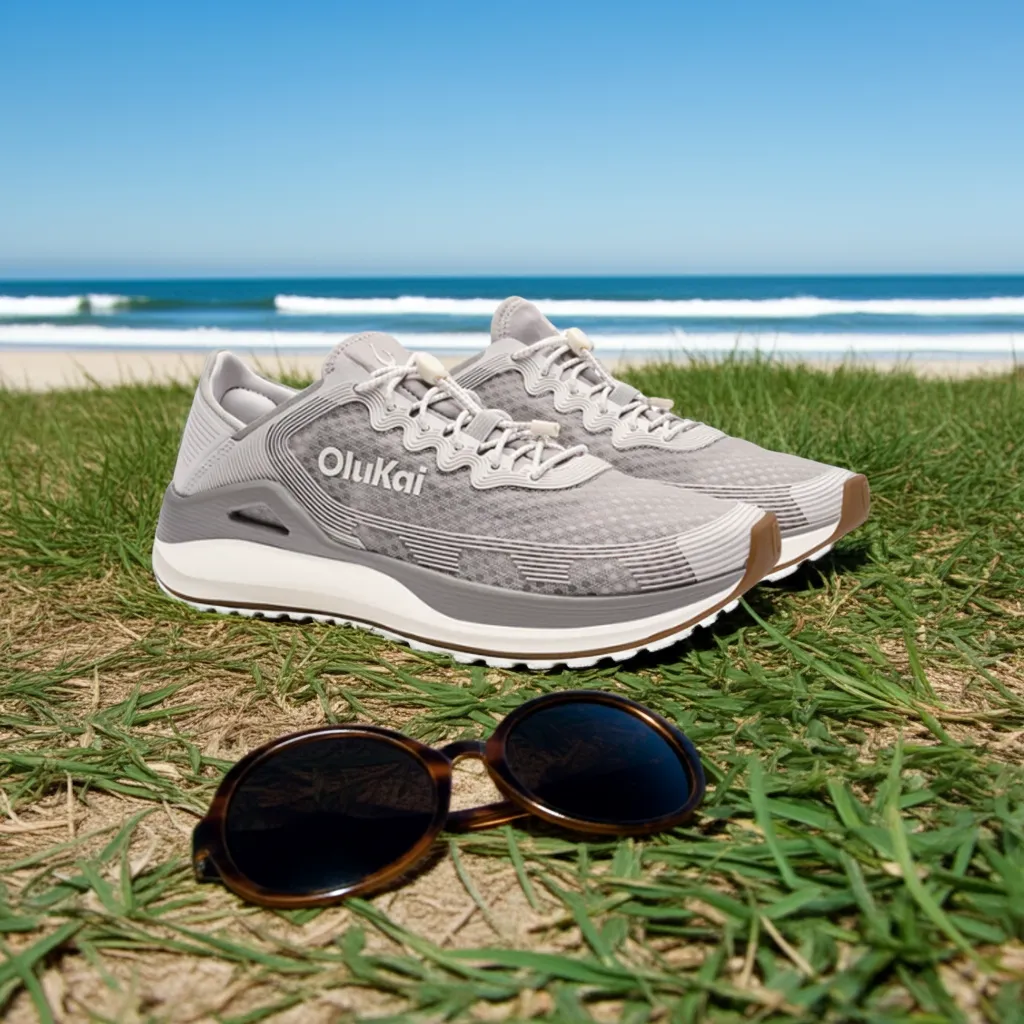 Olukai Men's 'Ahi Ash/Sterling Soft Bounce