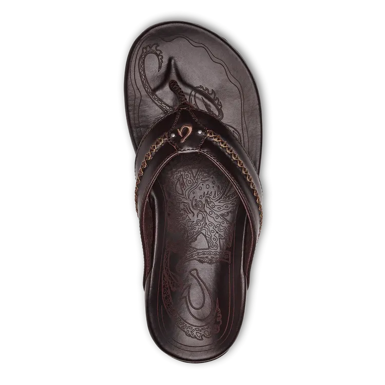 Olukai Men's Mea Ola Dark Java weekend wear