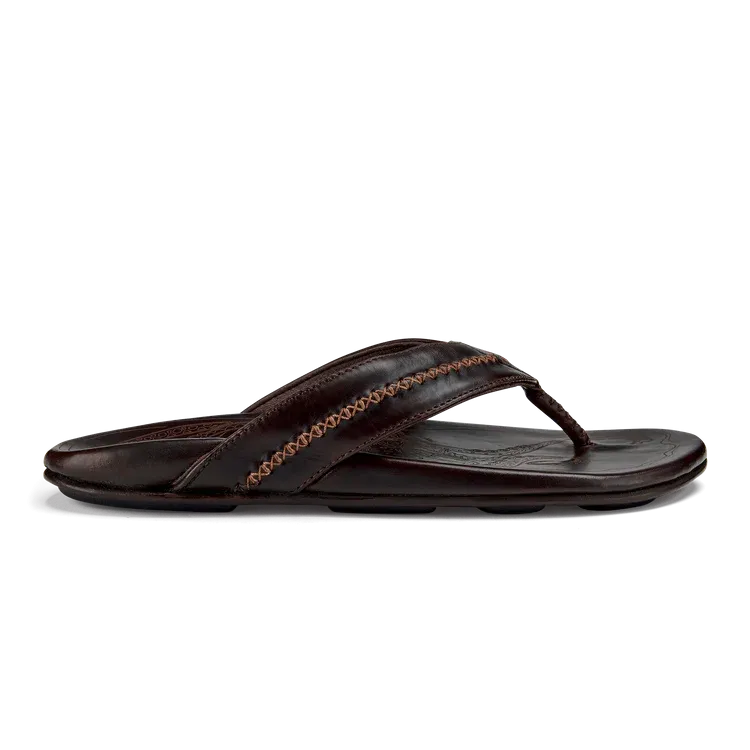 Olukai Men's Mea Ola Dark Java bare style