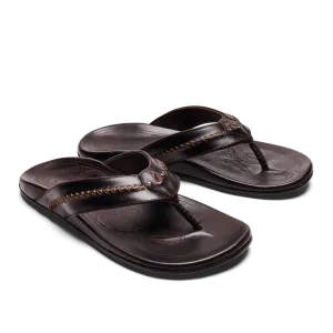 Olukai Men's Mea Ola Dark Java barefoot feel