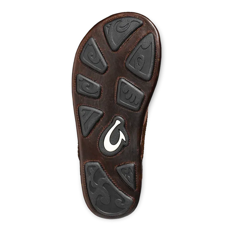 Olukai Men's Mea Ola Dark Java sunset step