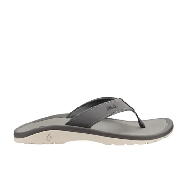 Olukai Men's Ohana Graphite home comfort