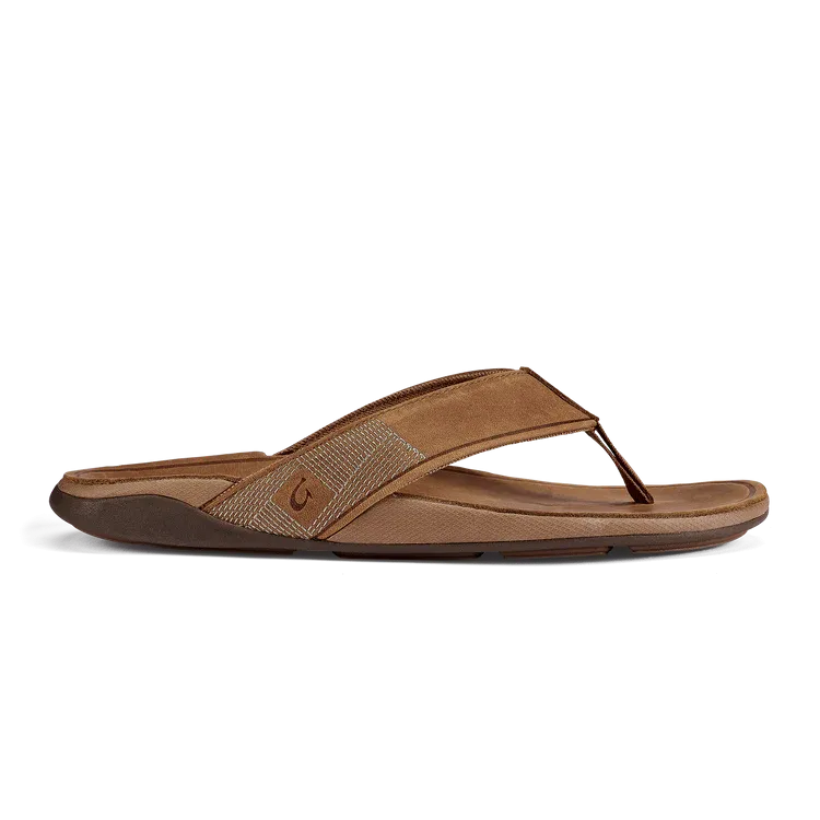 Olukai Men's Tuahine Toffee spa feel