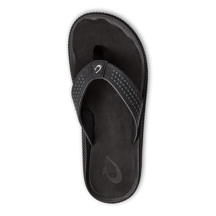 Olukai Men's Ulele Black casual ease