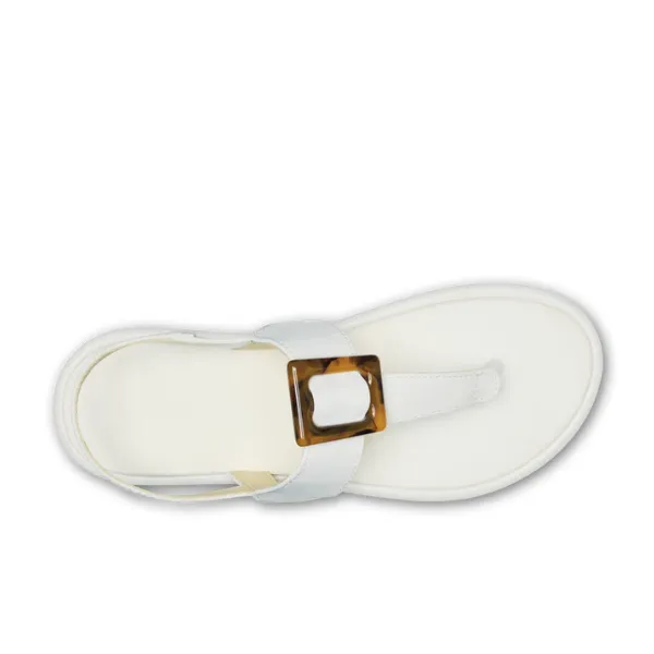 Olukai Women's La'i T-Bar White elastic band
