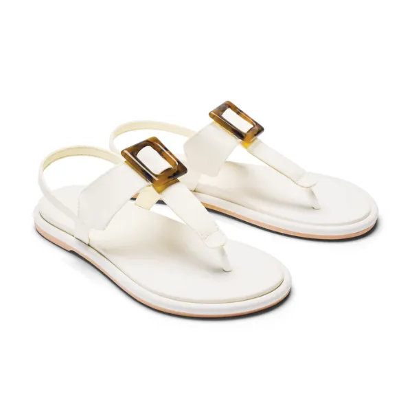 Olukai Women's La'i T-Bar White everyday vibe