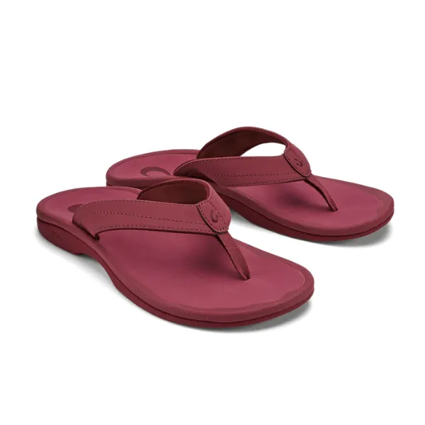 Olukai Women's Ohana Red Earth/Bordeaux coffee hour