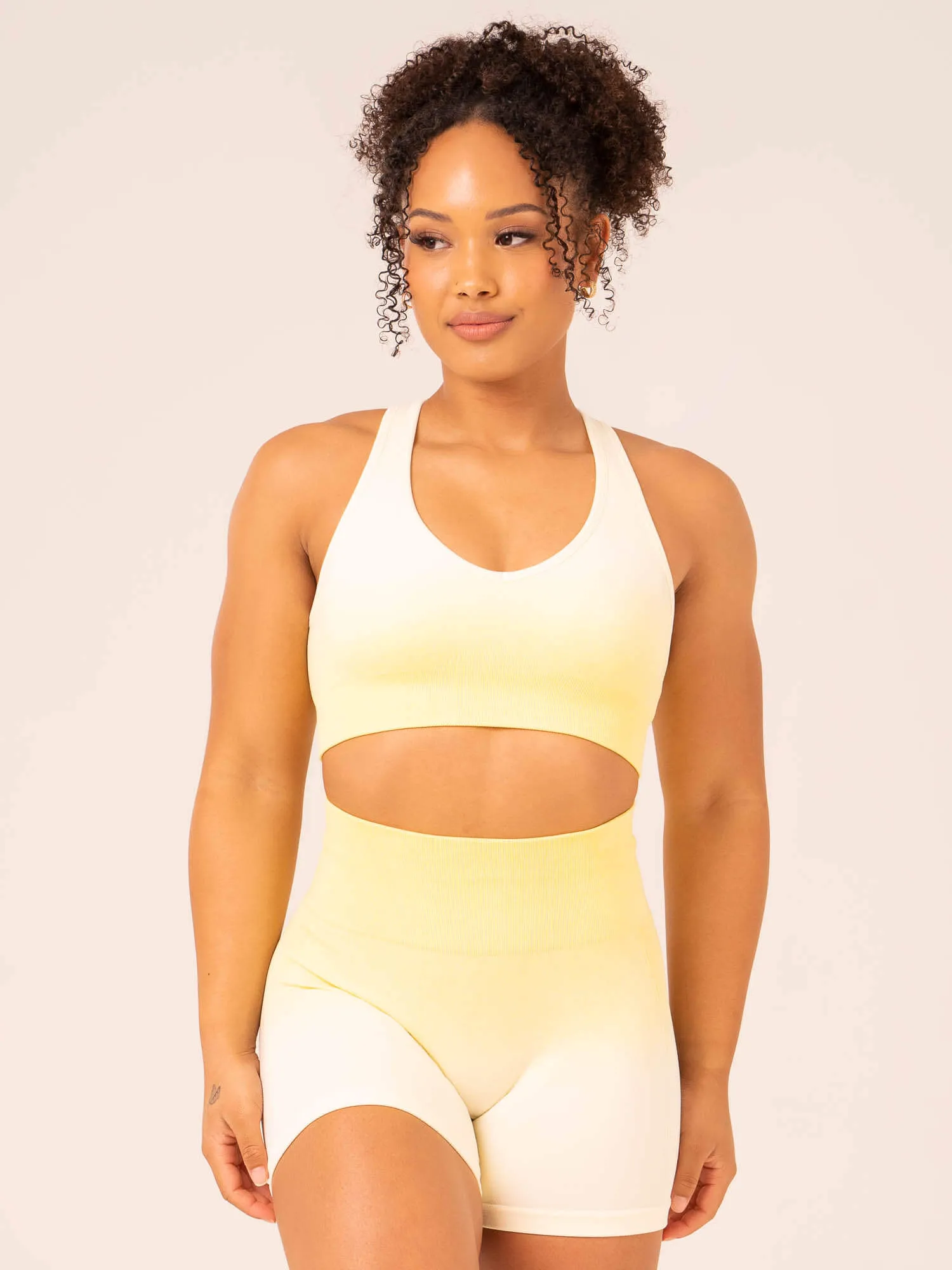 Ombre Seamless Sports Bra - Lemon Ombre Light Breath