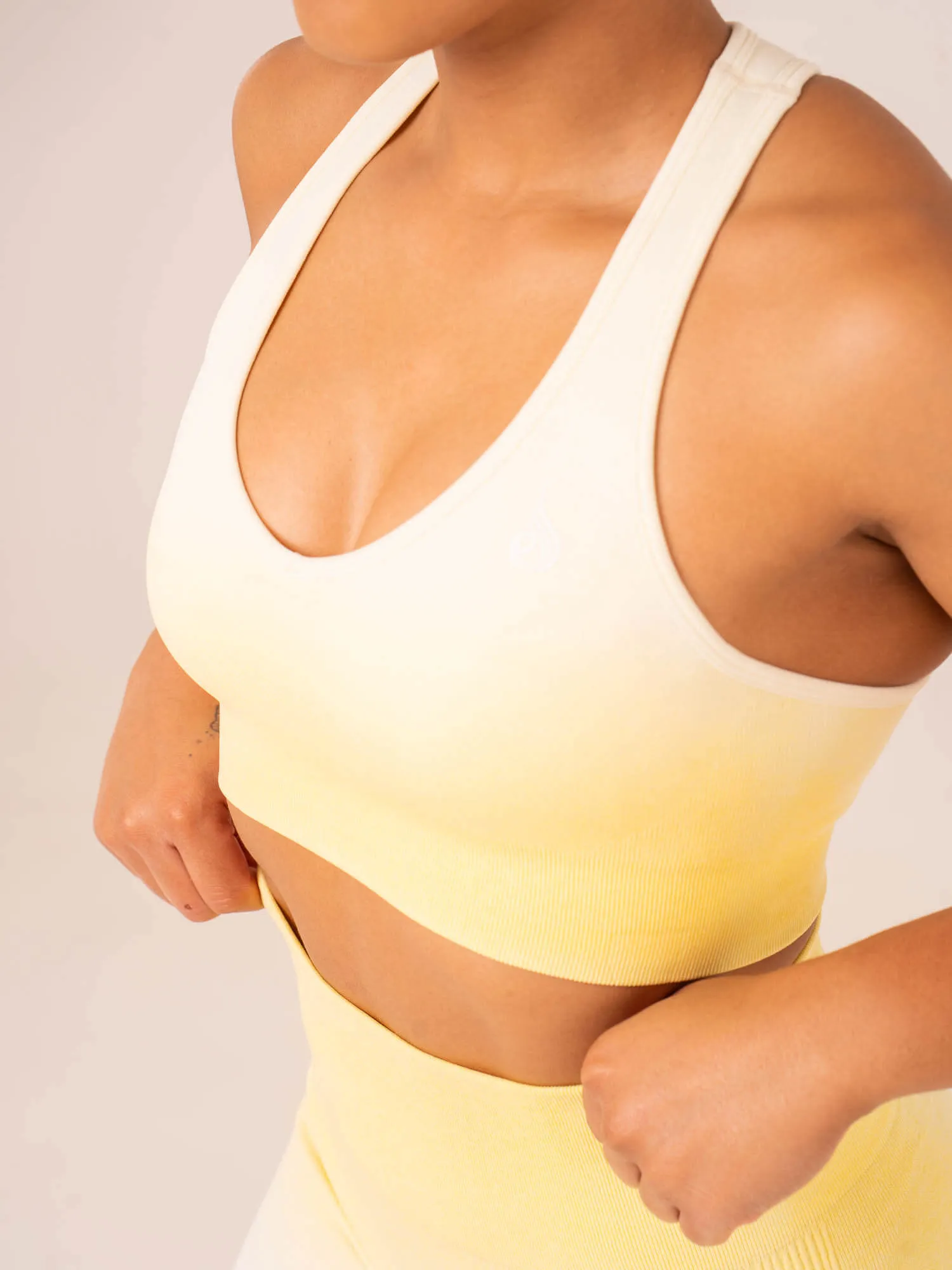 Ombre Seamless Sports Bra - Lemon Ombre Soft Fit