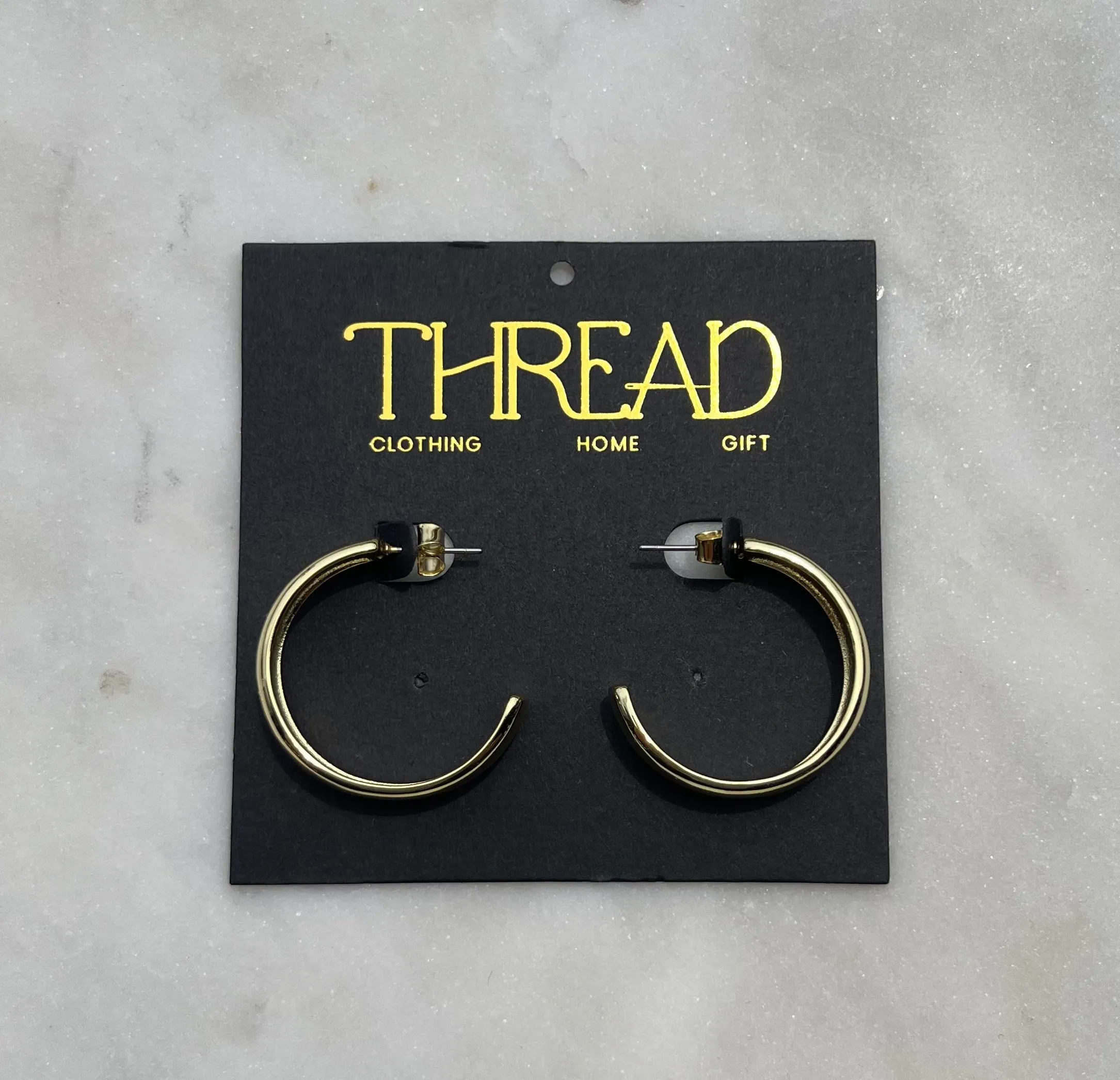 Open Back Gold Hoop sea breeze