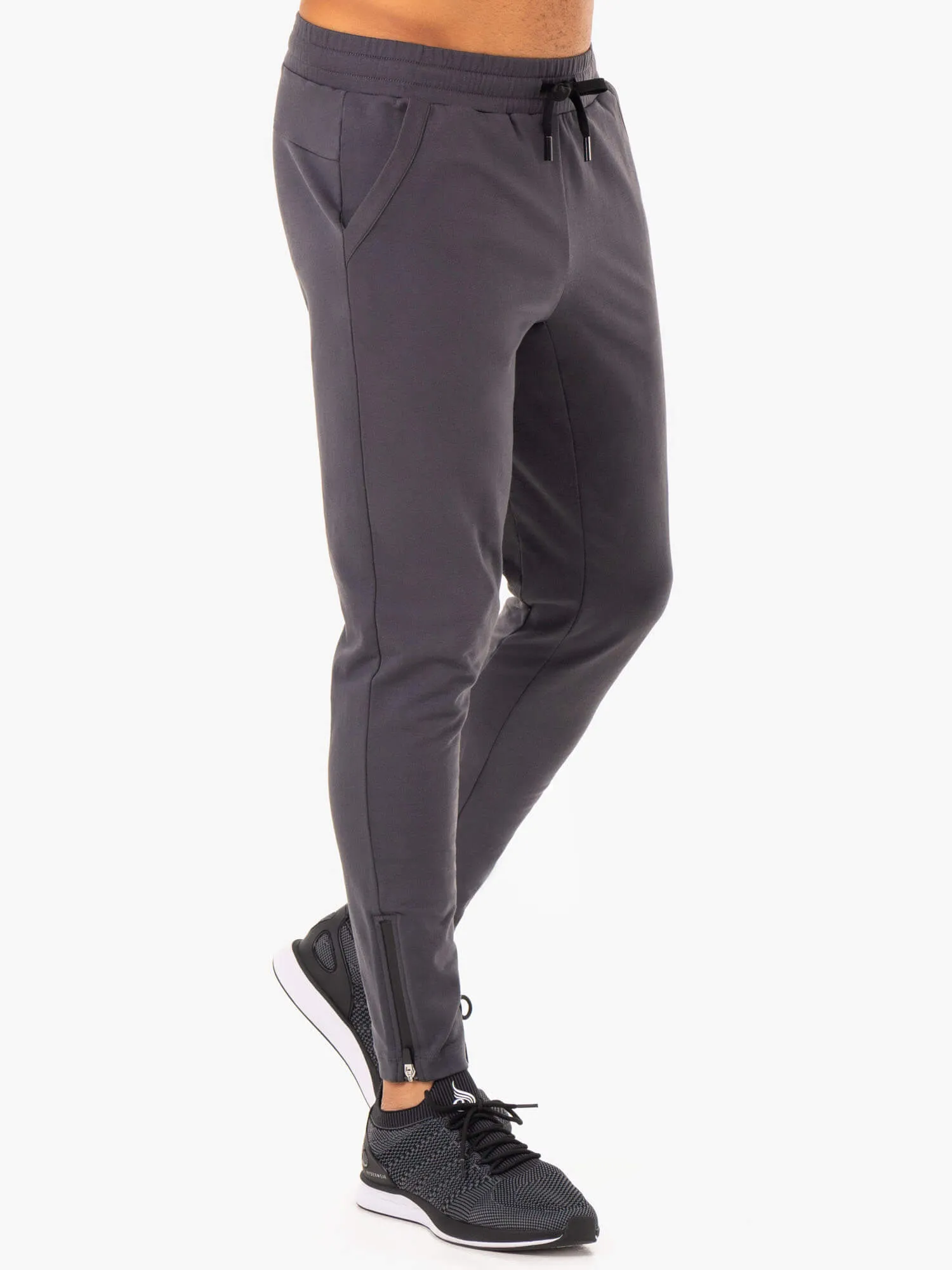 Optimal Gym Track Pant - Charcoal Soft Comfort