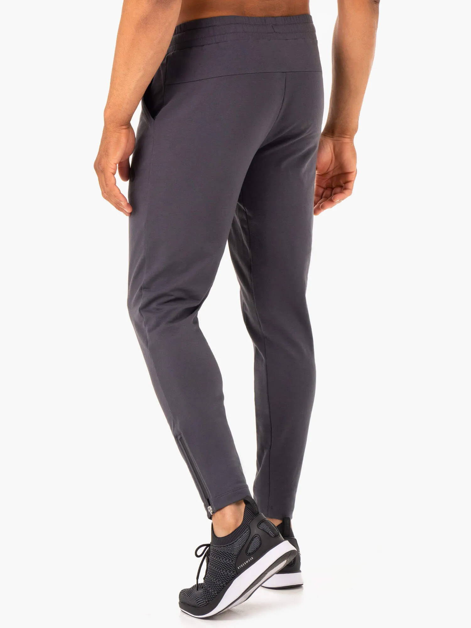 Optimal Gym Track Pant - Charcoal Stretch Slim