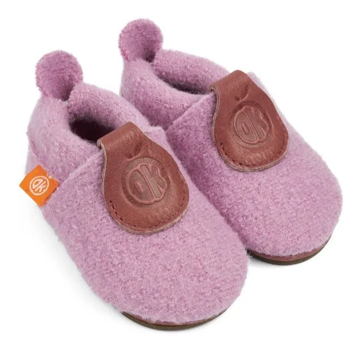 Orangenkinder Girl's AMIGO Wolli Barefoot Shoes, Purple no noise