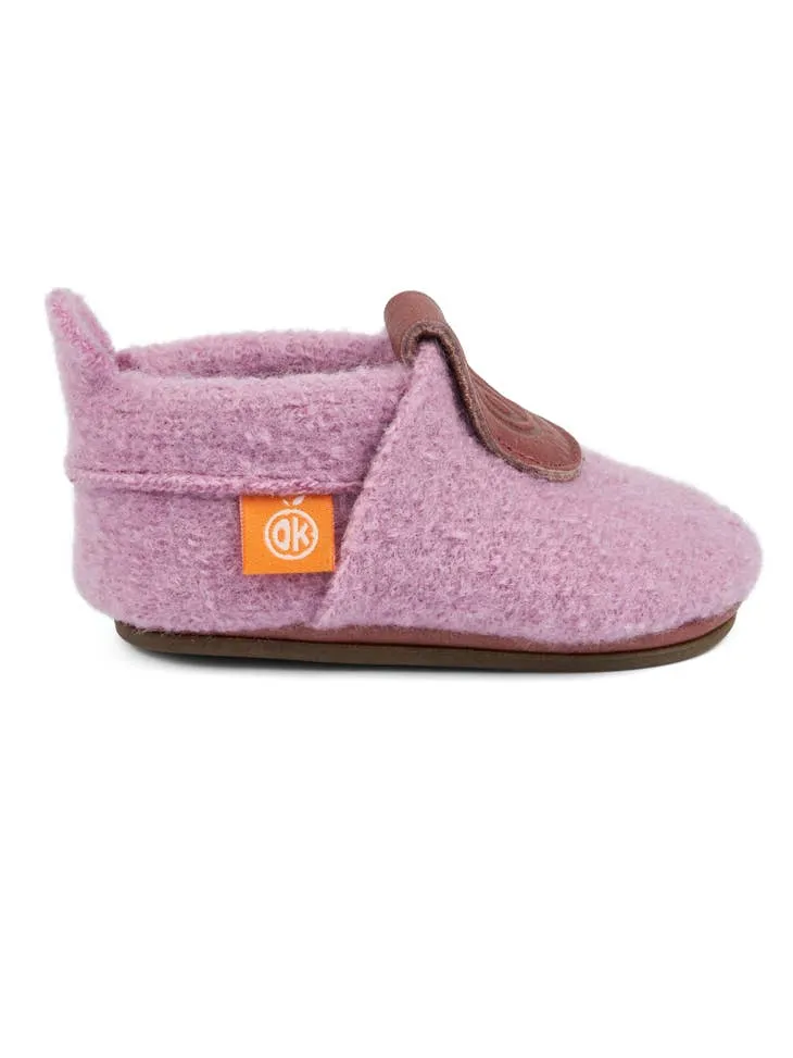 Orangenkinder Girl's AMIGO Wolli Barefoot Shoes, Purple short trip
