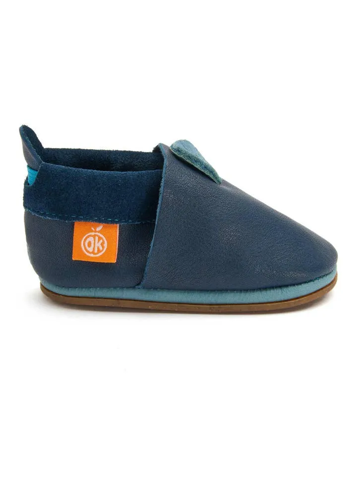 Orangenkinder Girl's and Boy's AMIGO Barefoot Shoes, Blue fit fast