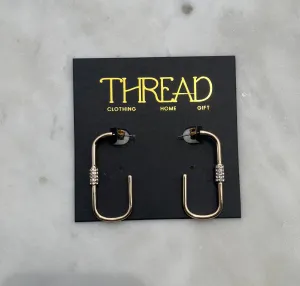 Oval Diamond Hoop art mood