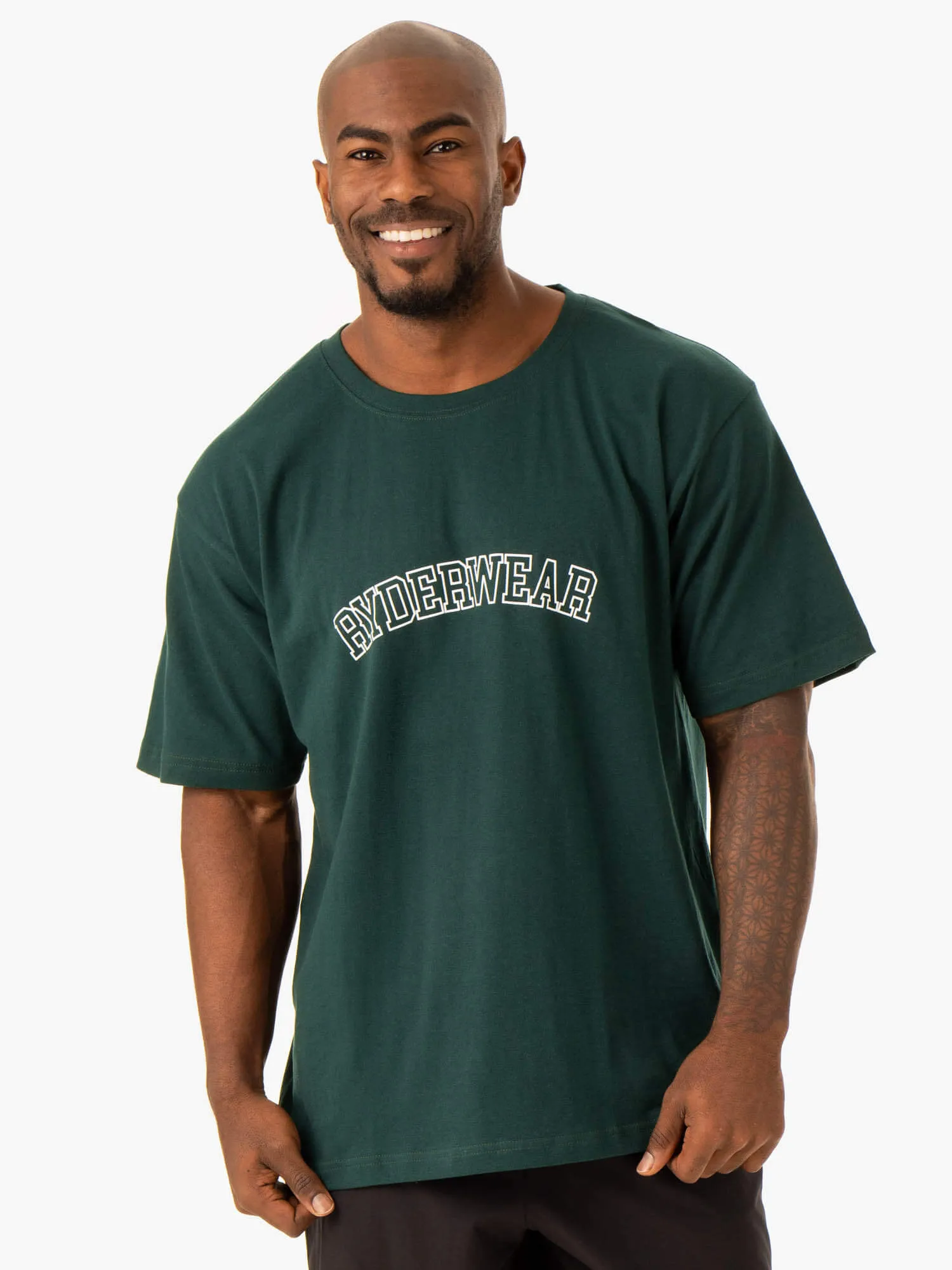 Oversized T-Shirt - Bottle Green everyday style