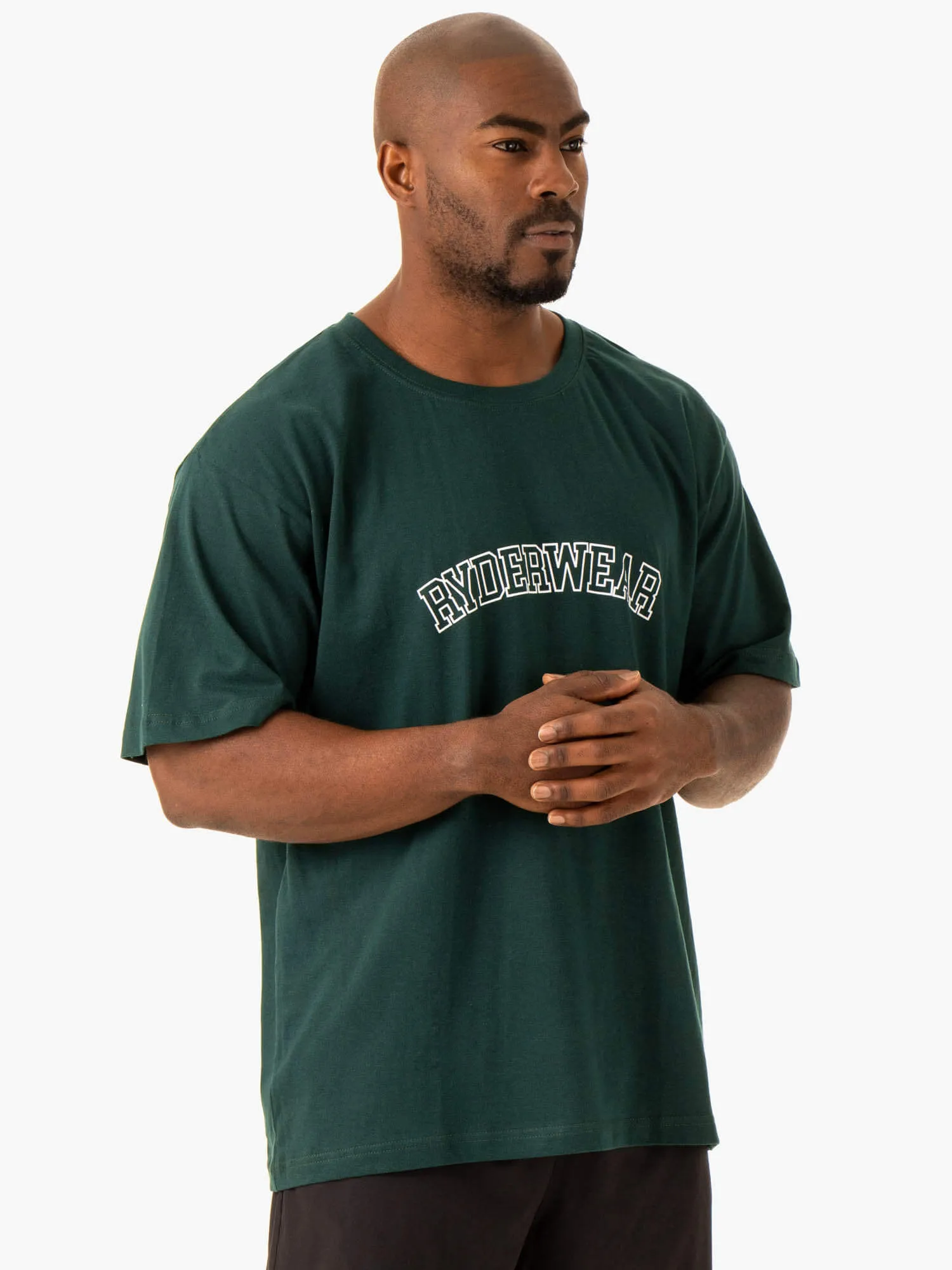 Oversized T-Shirt - Bottle Green kids friendly
