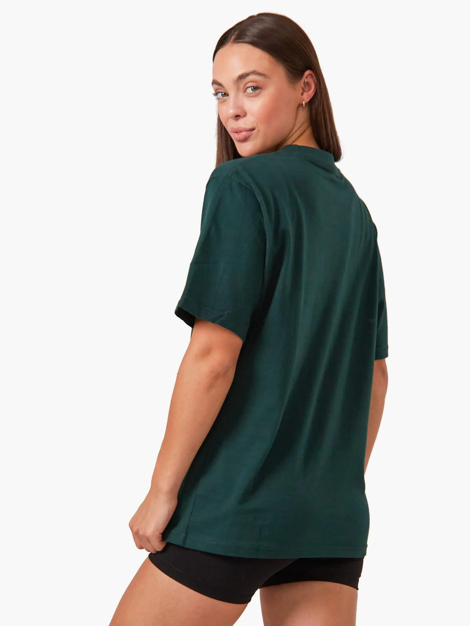 Oversized T-Shirt - Bottle Green fashion basics