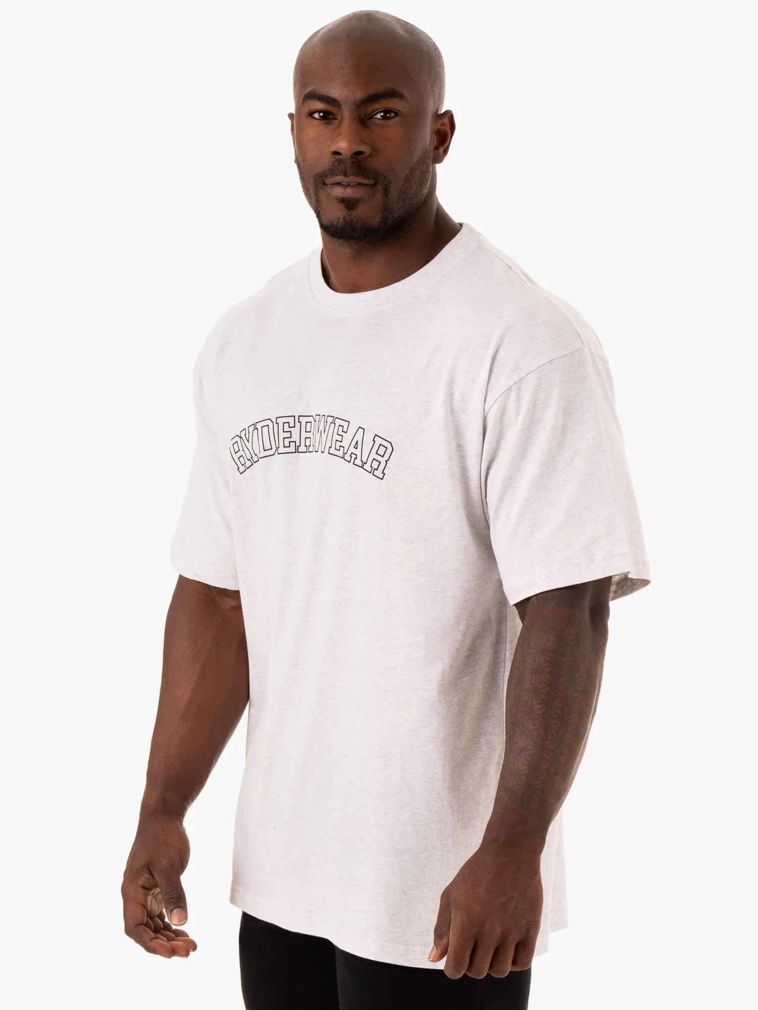 Oversized T-Shirt - Snow Marl streetwear trend