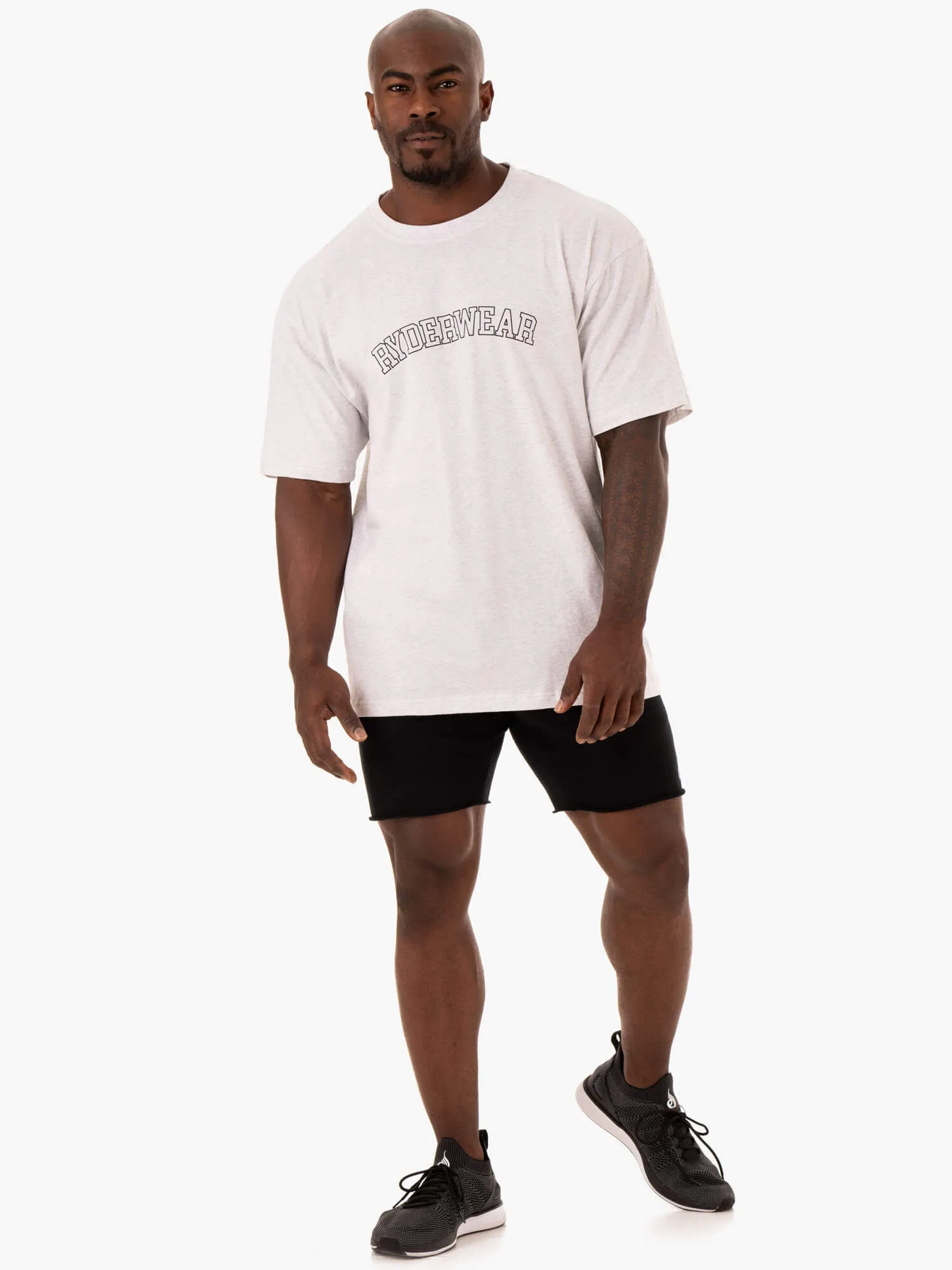 Oversized T-Shirt - Snow Marl versatile wear