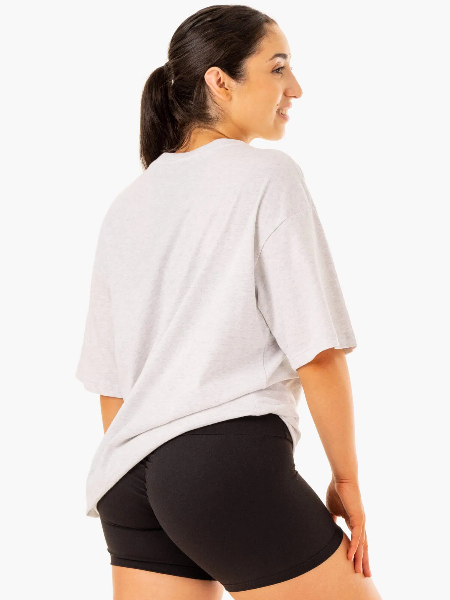 Oversized T-Shirt - Snow Marl outdoor casual