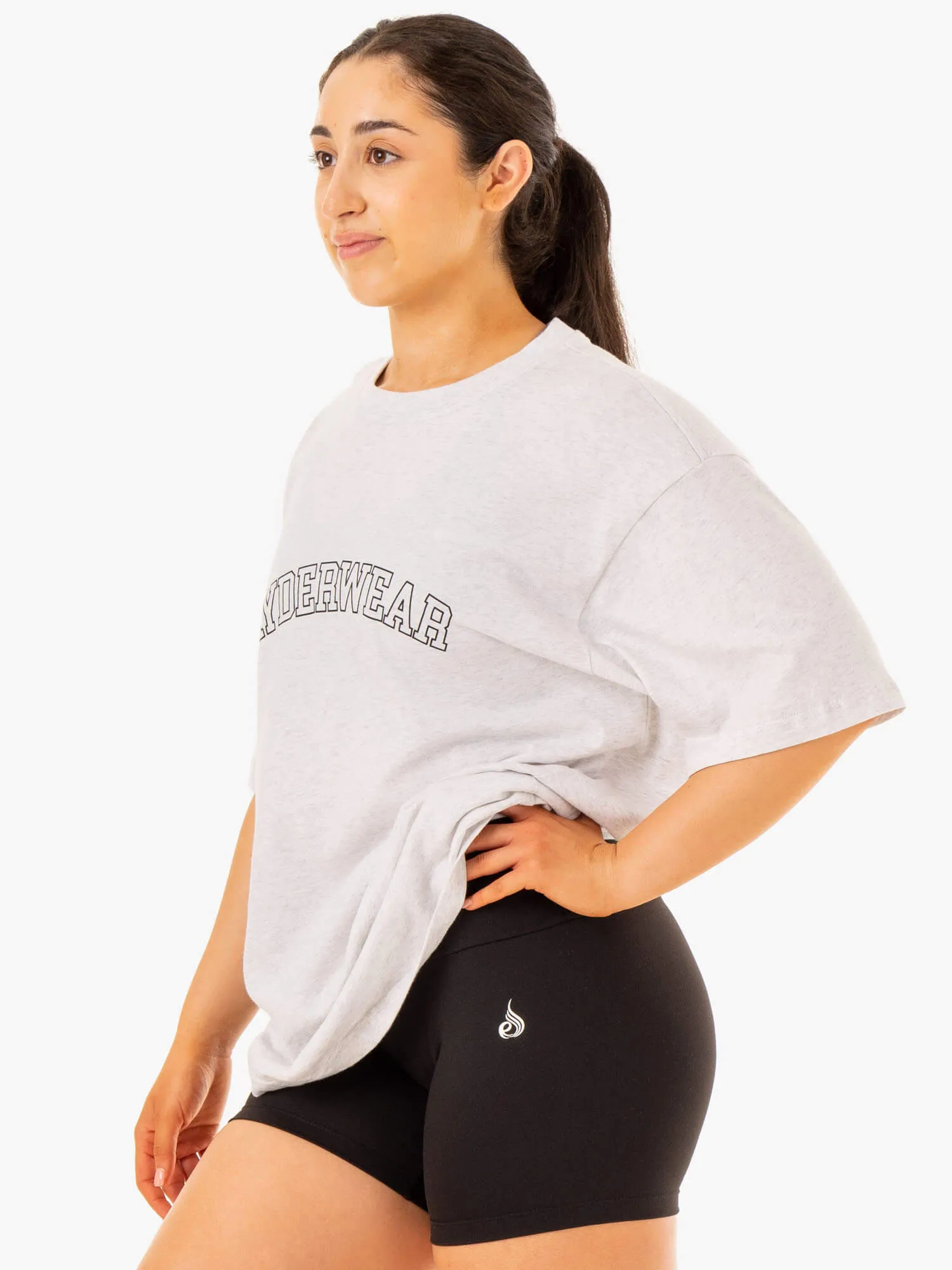 Oversized T-Shirt - Snow Marl chill mode