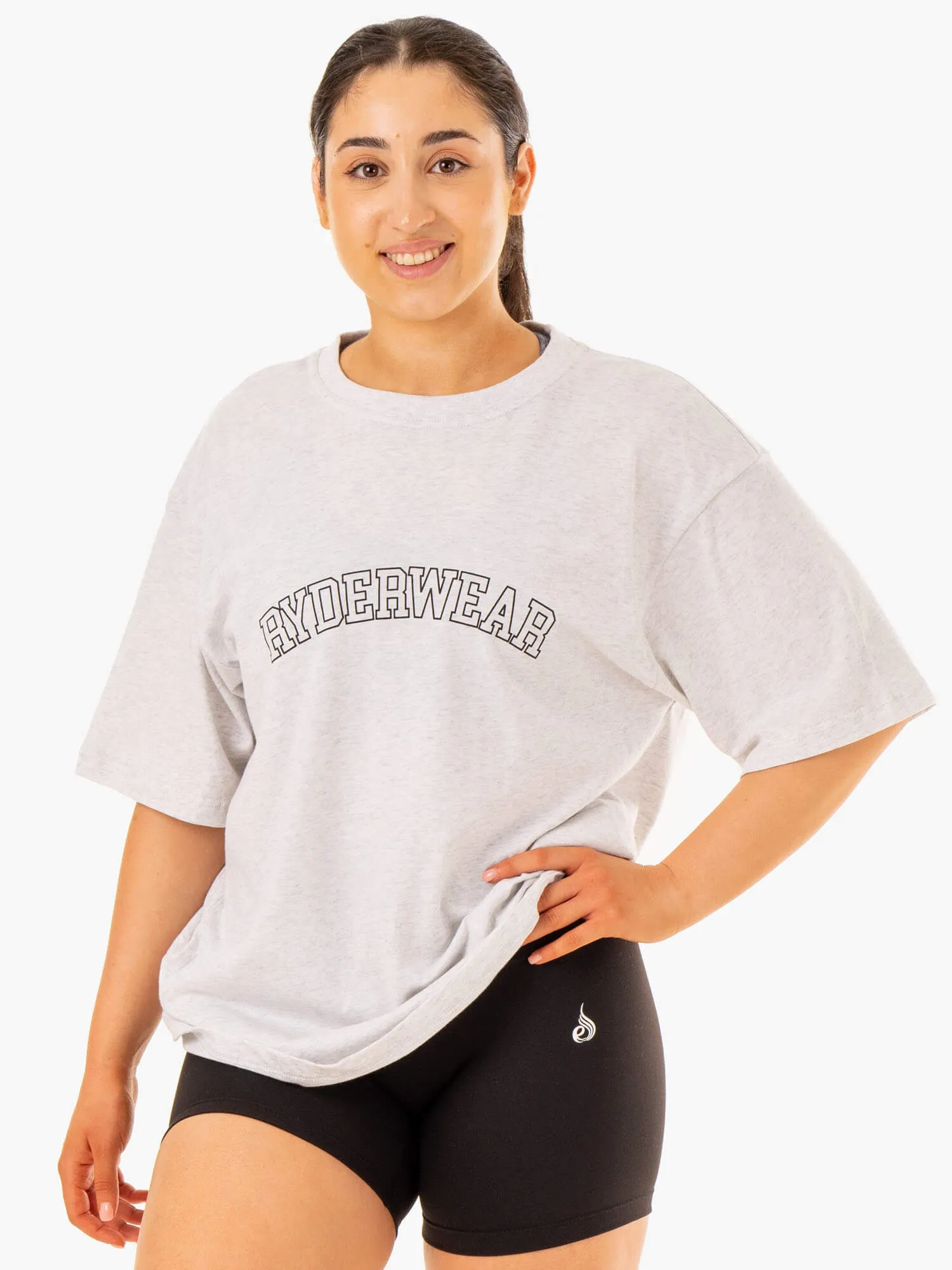 Oversized T-Shirt - Snow Marl womens favorite