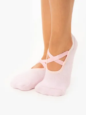 Pilates Barre Socks - Blush Ethnic Style