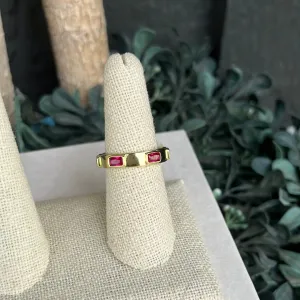 Pink Stone Stacking Ring calm mind