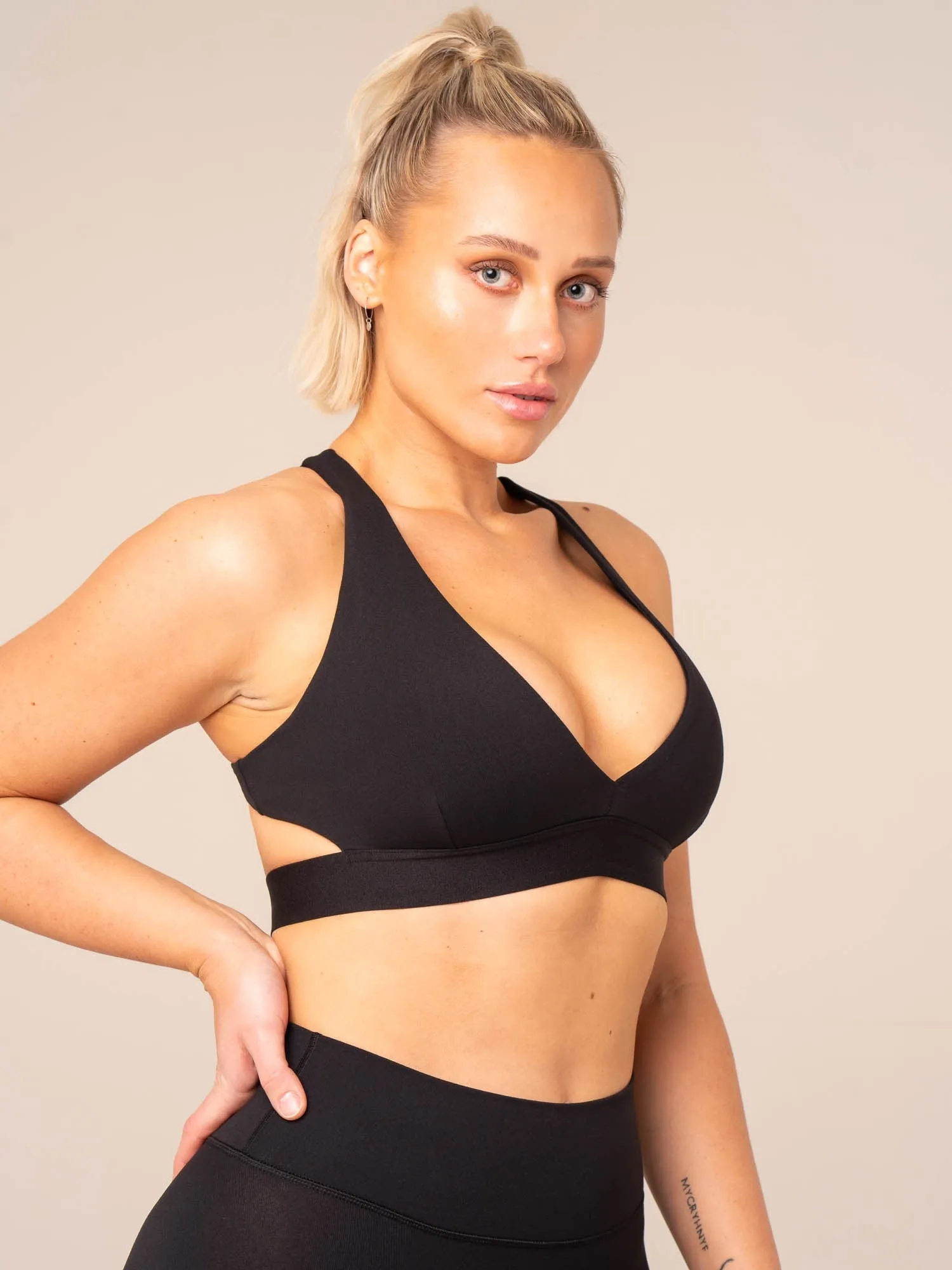 Prime Sports Bra - Black Soft touch fabric