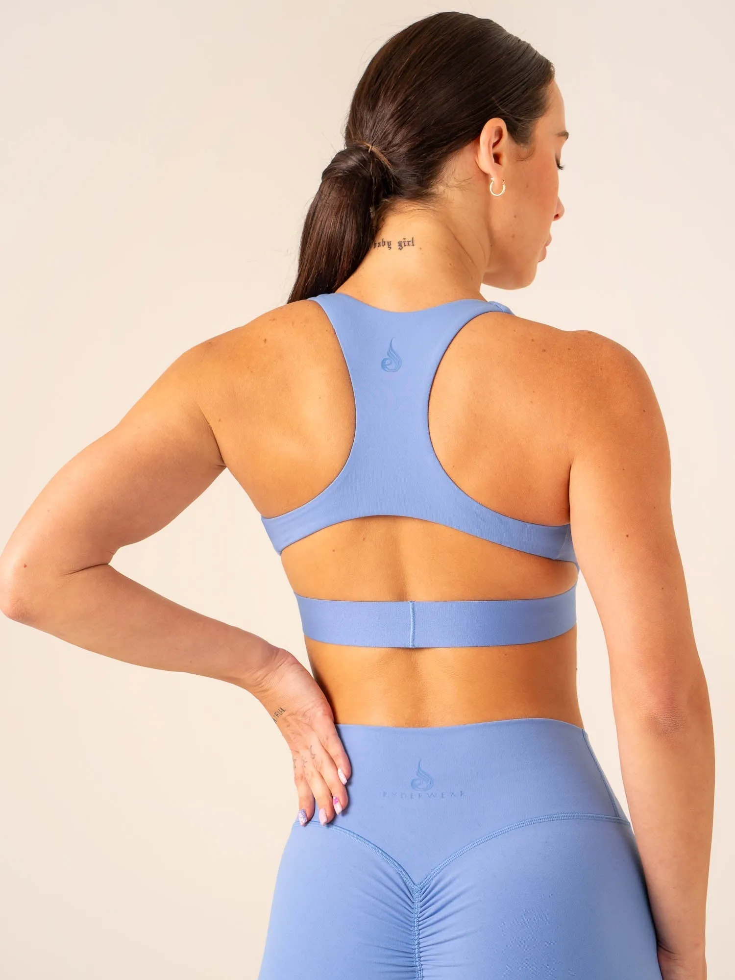 Prime Sports Bra - Cornflower Blue High Stretch