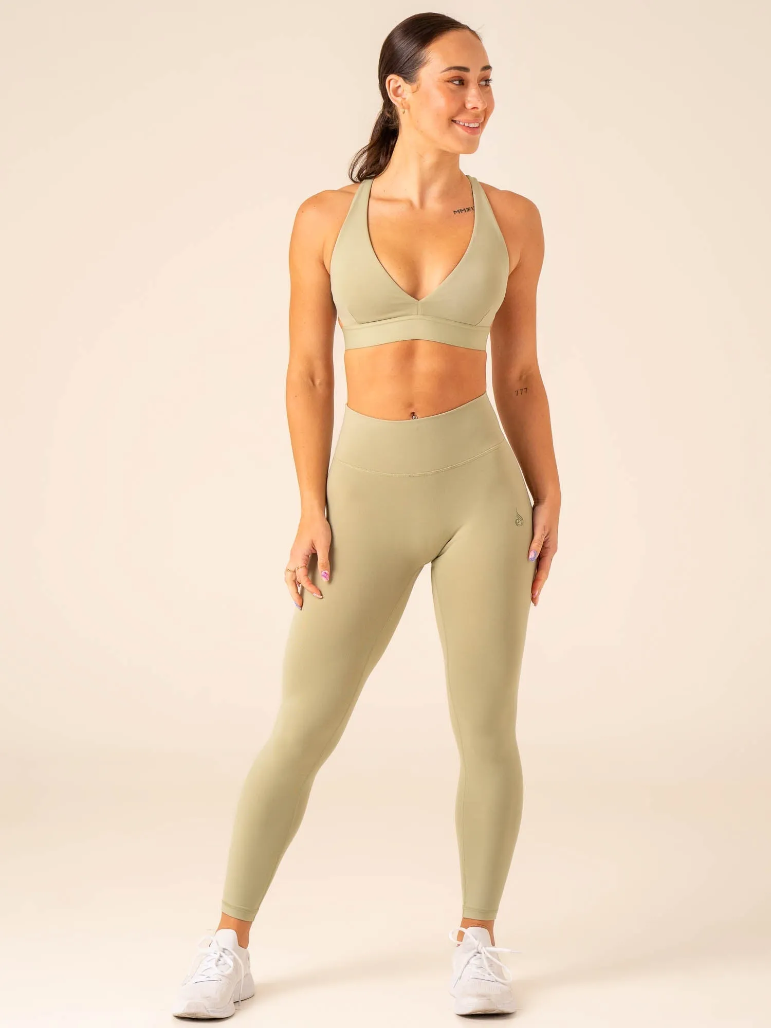 Prime Sports Bra - Olive Durable Fit